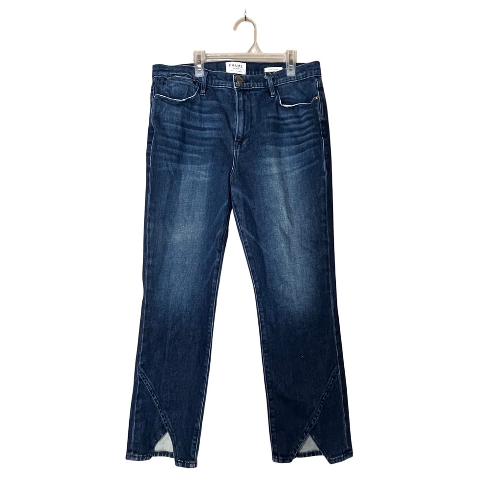 FRAME Le High Straight Jeans Split Hem Women Size 32